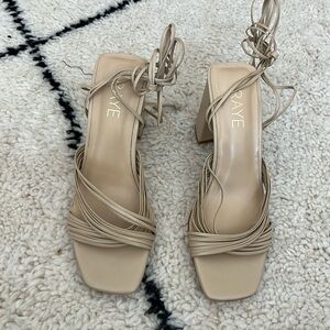 Revolve/ new/ raye/ 2.5 inch heel/ size 6.5/ beige